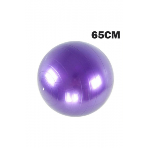 65 Cm Pilates Topu Fitilli + Pompa Seti Plates Denge Yoga Spor Egzersiz Top Jimnastik Fitness Topu