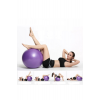 65 Cm Pilates Topu Fitilli + Pompa Seti Plates Denge Yoga Spor Egzersiz Top Jimnastik Fitness Topu