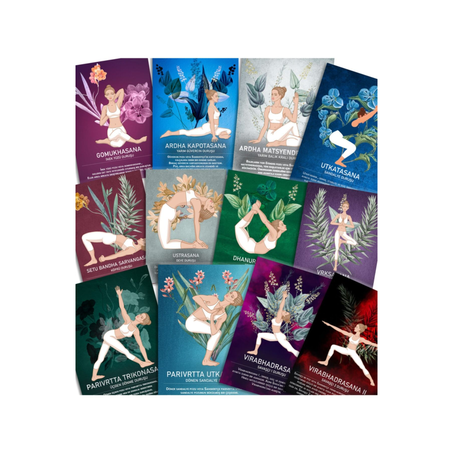 80 Yoga Kartları Destesi