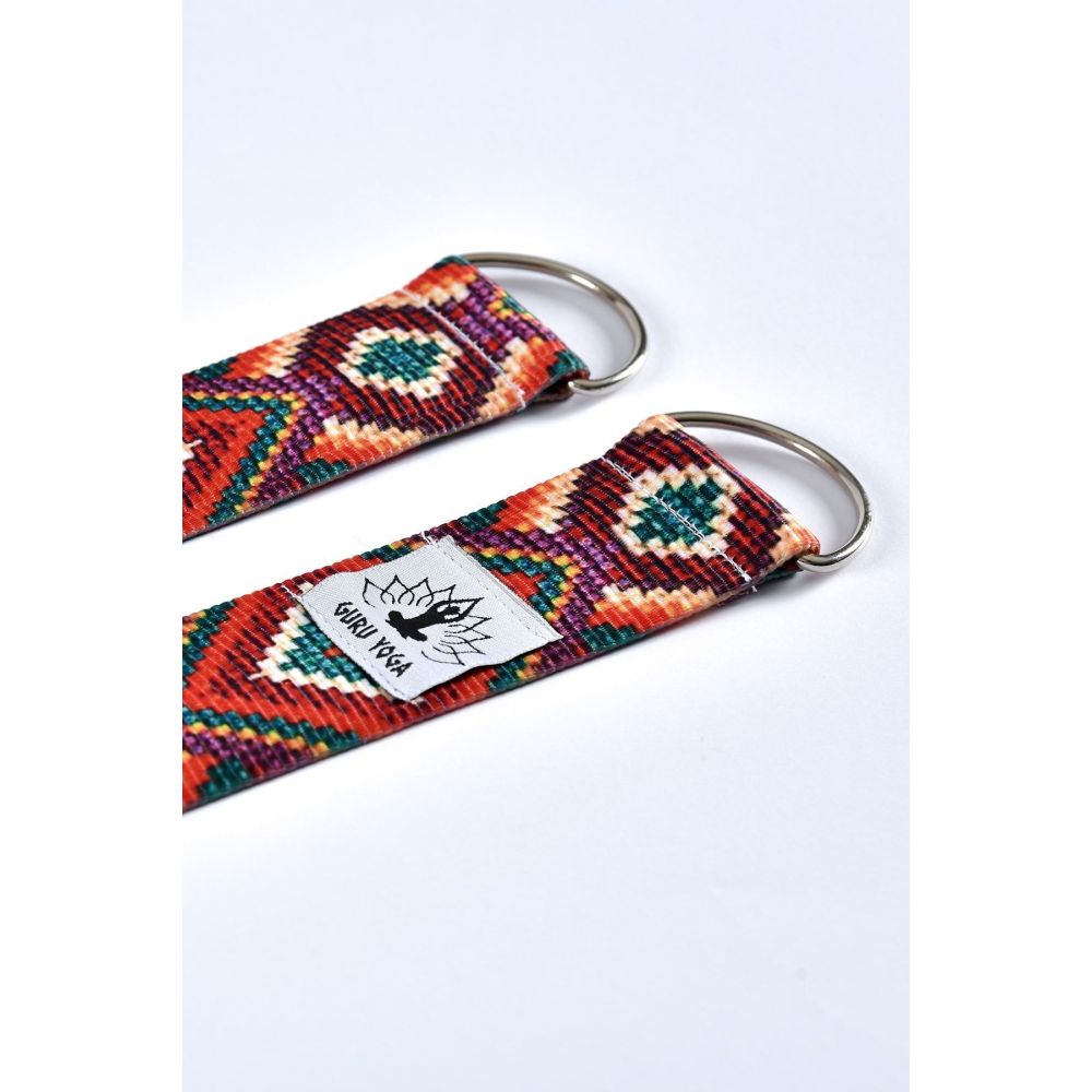 Desenli Mat Taşıma Askısı Kırmızı