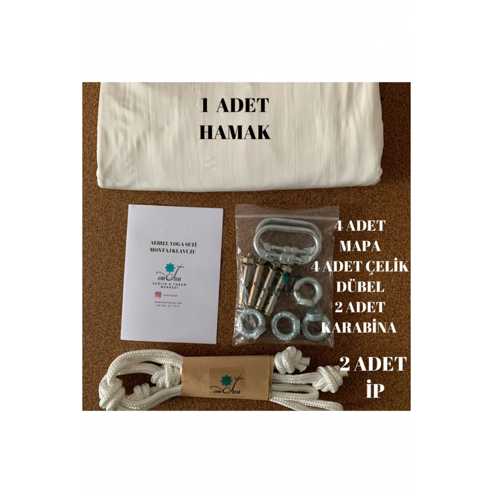 Yoga Hamak Seti Mor Geniş En 260cm Kadar Esneyebilme