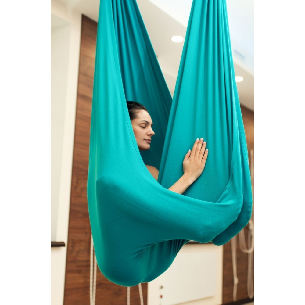 Yoga Hamak Seti- Yeşil Geniş En 260cm Kadar Esneyebilme