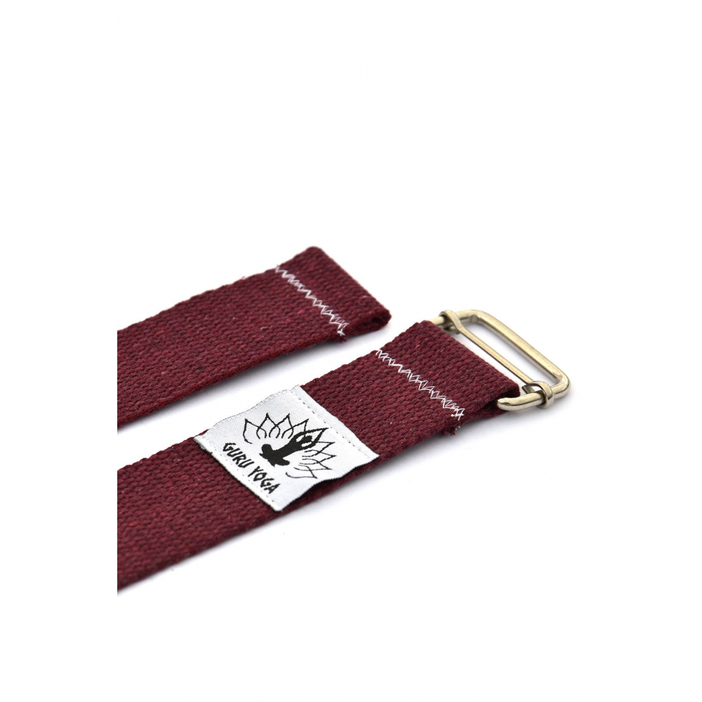 Doğal Yoga Kemeri Bordo 250 Cm