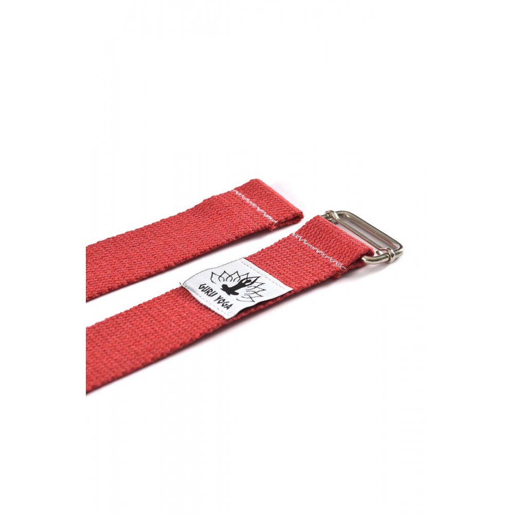 Doğal Yoga Kemeri Kırmızı 250 Cm