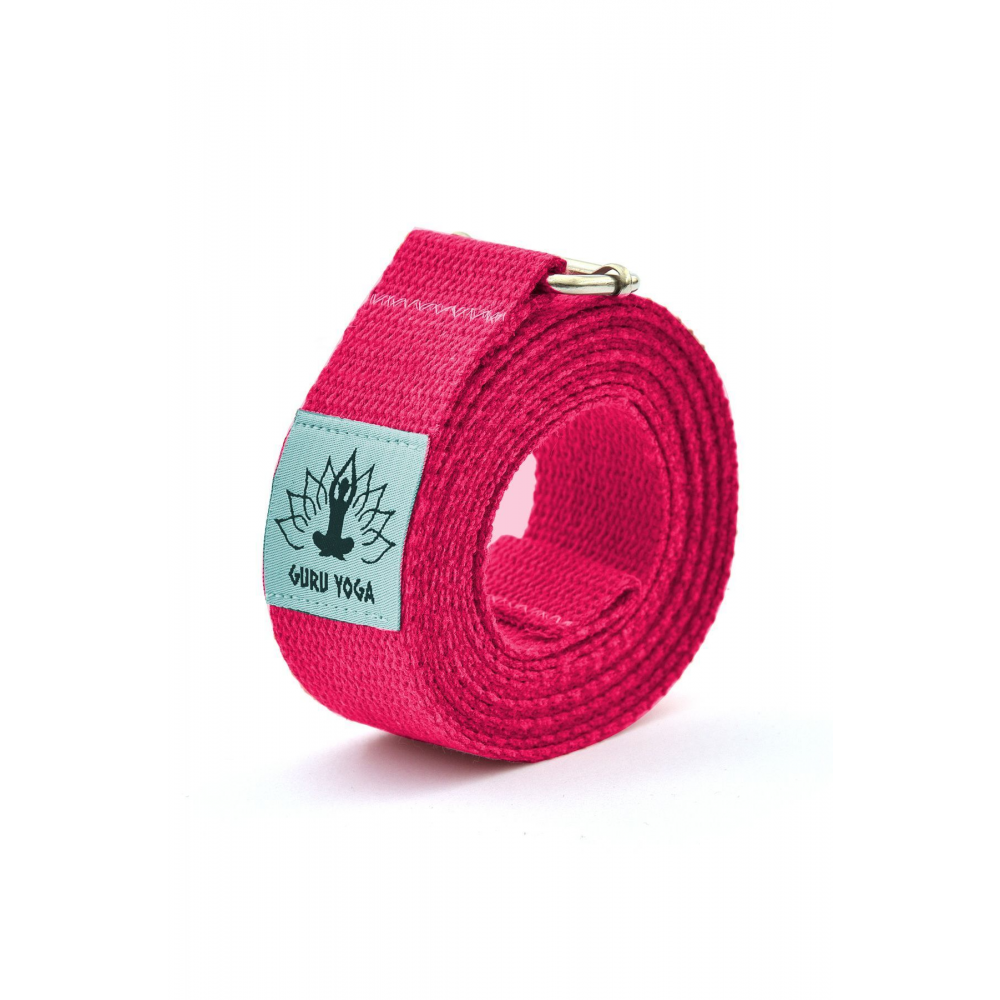 Guru Yoga Doğal Yoga Kemeri Pembe 250 cm