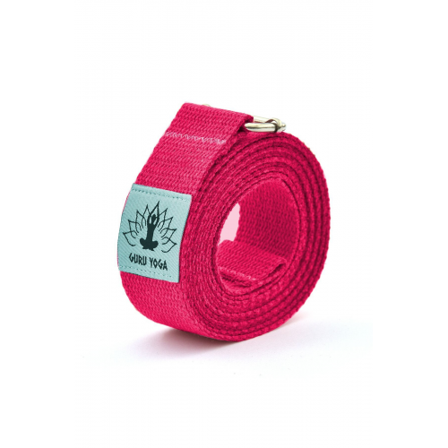 Guru Yoga Doğal Yoga Kemeri Pembe 250 cm