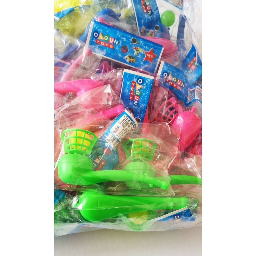 50 Adet (1 Paket) Pipo Şeklinde Havalanan Uçan Top Üflemeli Top Nefes Açıcı Nostaljik Oyuncak