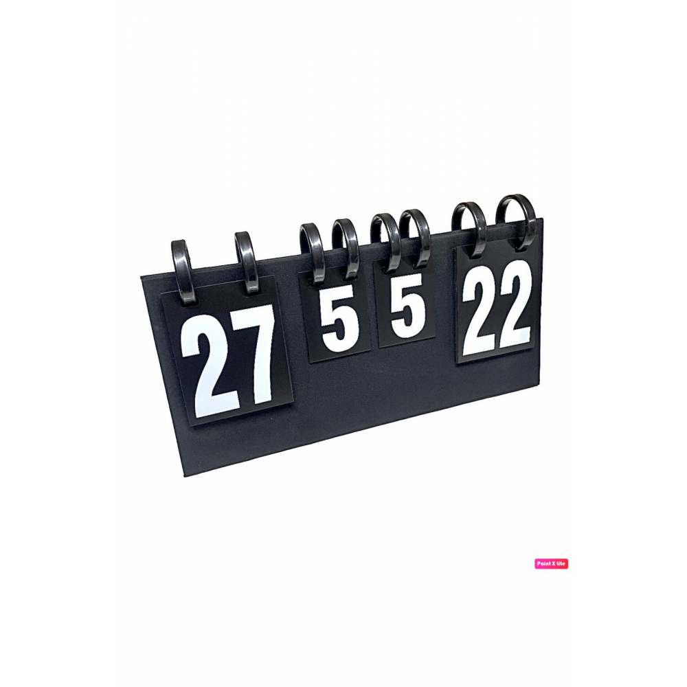 SCR-500 Ergonomik Tasarım Masa Skorbord Her Spor Branşına Uygun Büyük Boy 48x30 cm Scoreboard Çetele