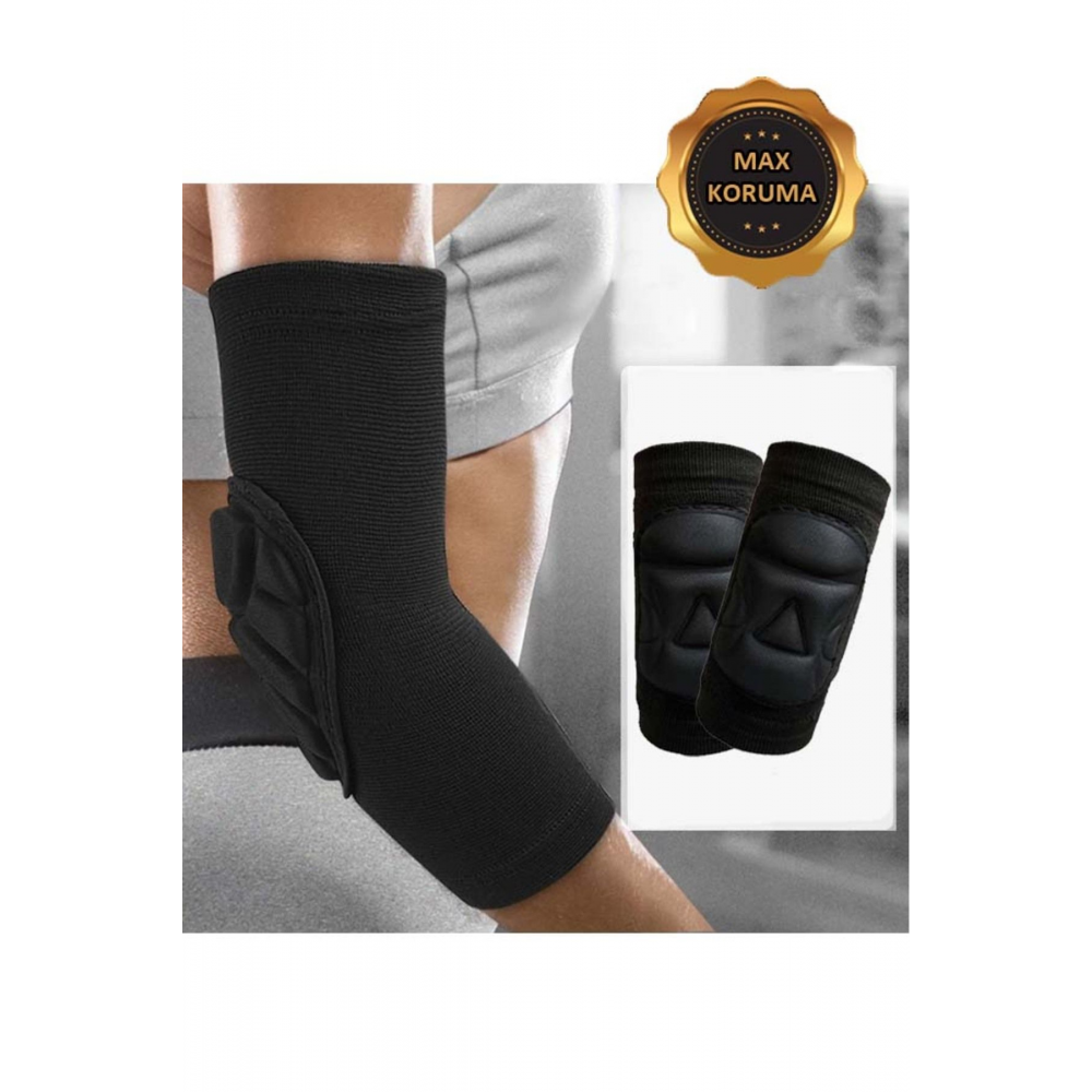 Çiftli Voleybol Dirsekliği Kaleci Dirsekliği Kabartma Sünger Destekli