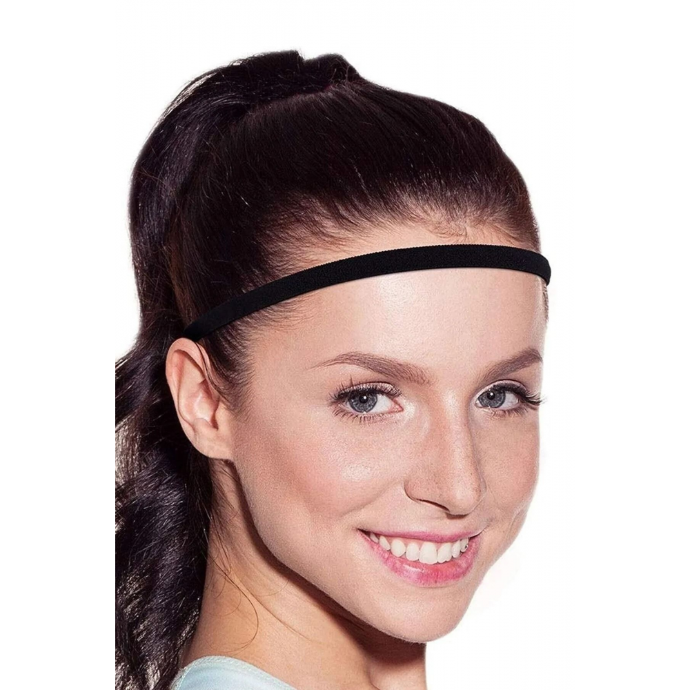 3 Adet Siyah Sporcu Saç Bandı Yoga Bandı