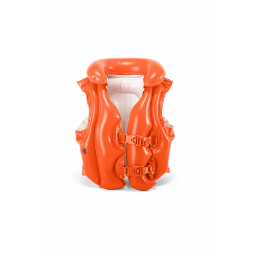 Yakalı Şişme Yelek Kırmızı 50x47 Cm