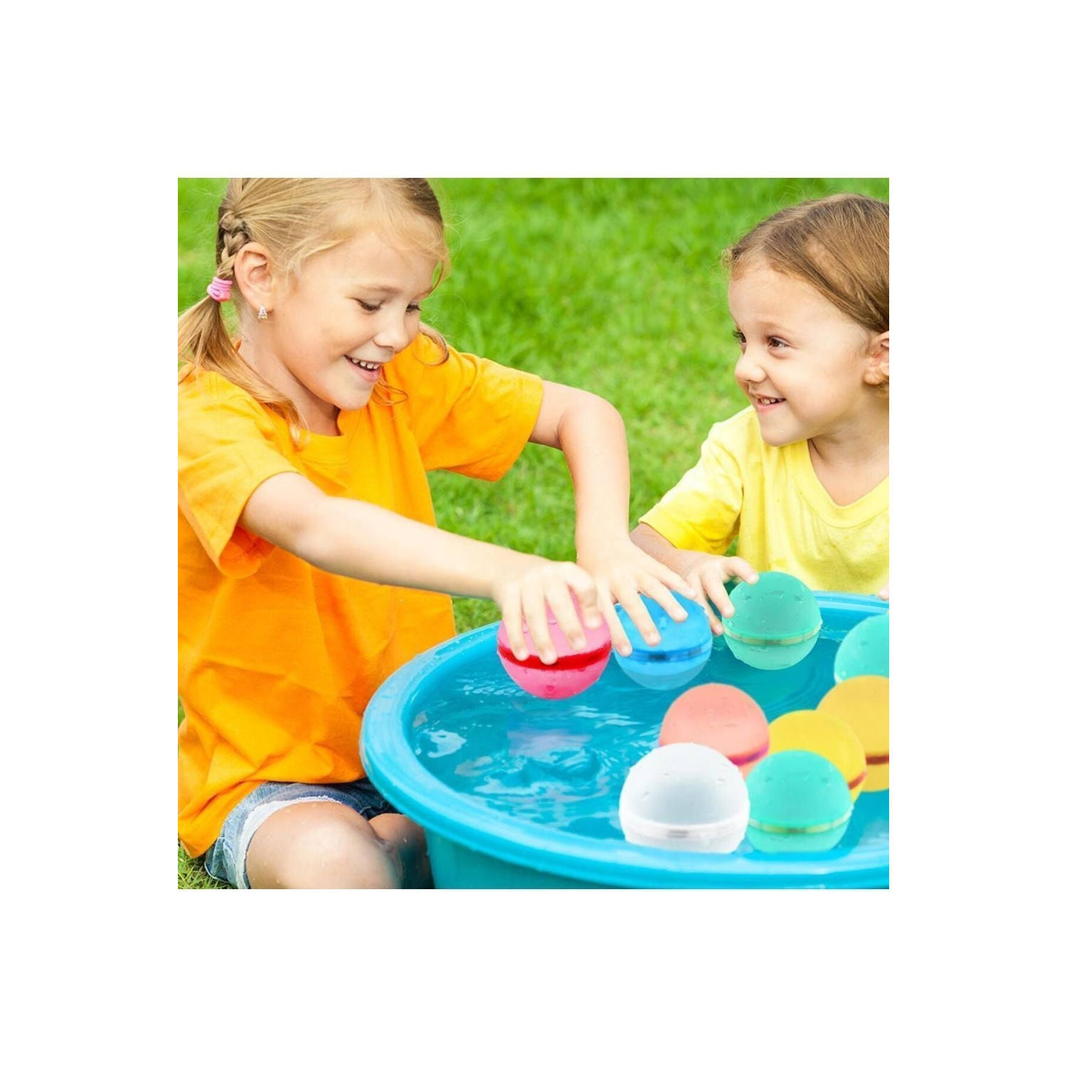 6'lı Renkli Su Topu / Deniz Topu (YENİDEN KULLANILABİLEN, KIŞIN KAR TOPU, YAZIN SU TOPU)