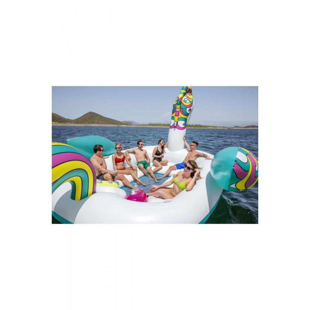 Lüx Dev Ünicorn Yüzen Ada - Deniz Yatağı ( 590 Cm X 404 Cm )