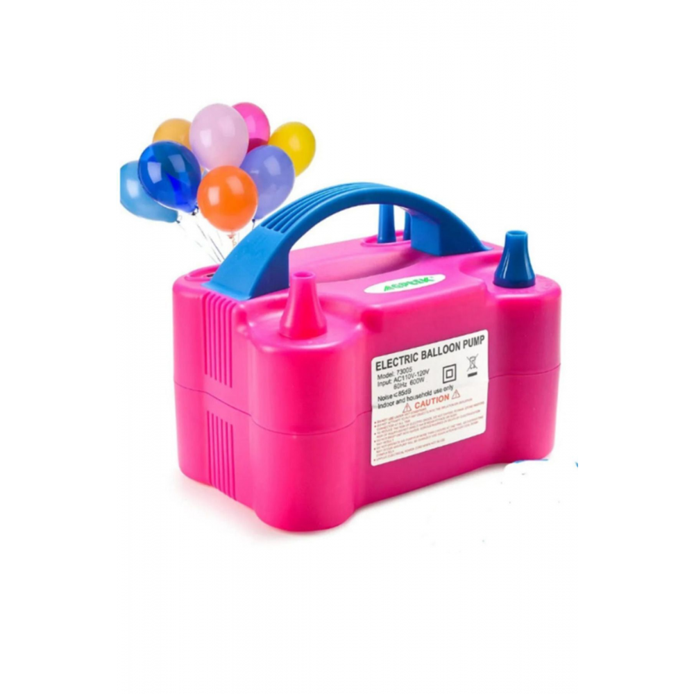 Çift Çıkışlı Elektrikli Balon Şişirme Makinesi Balon Makinası Fişli