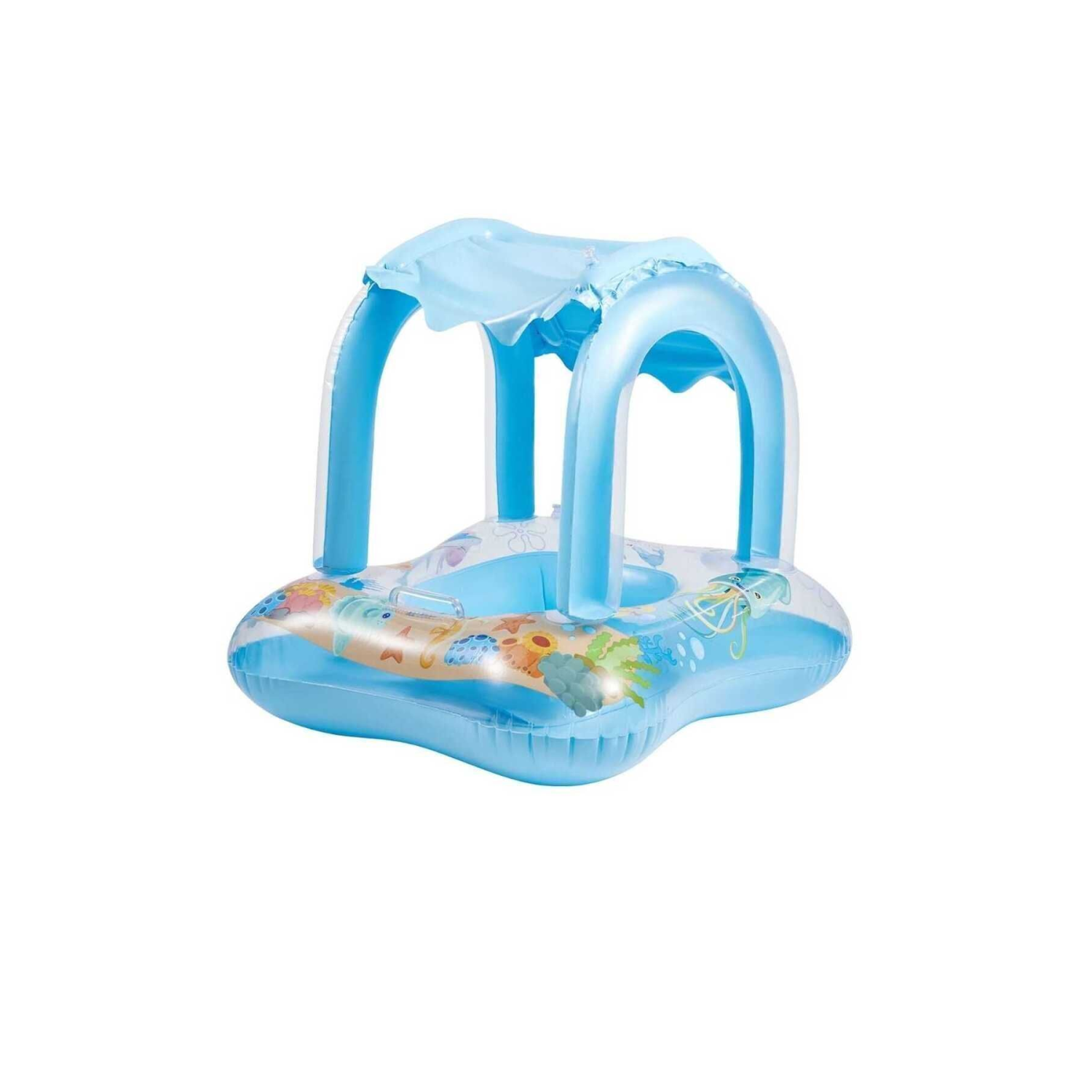 BABY FLOAT BEBEK & ÇOCUK GÖLGELİKLİ DENİZ SİMİDİ-CAN SİMİDİ-BEBEK BOTU-0-5 YAŞ-ŞİŞME BOT