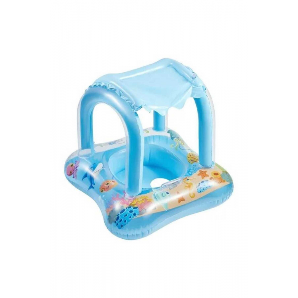 BABY FLOAT BEBEK & ÇOCUK GÖLGELİKLİ DENİZ SİMİDİ-CAN SİMİDİ-BEBEK BOTU-0-5 YAŞ-ŞİŞME BOT