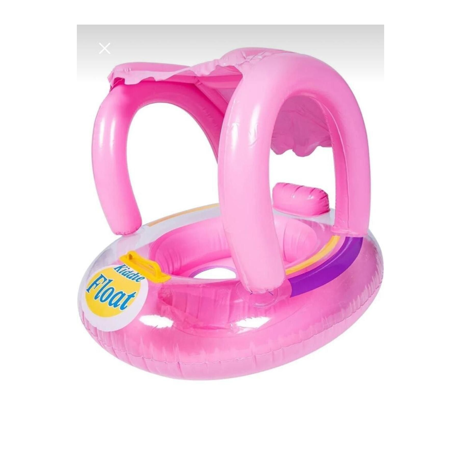 Şişme Gölgelikli Bebe Flotörü Bebek Simiti
