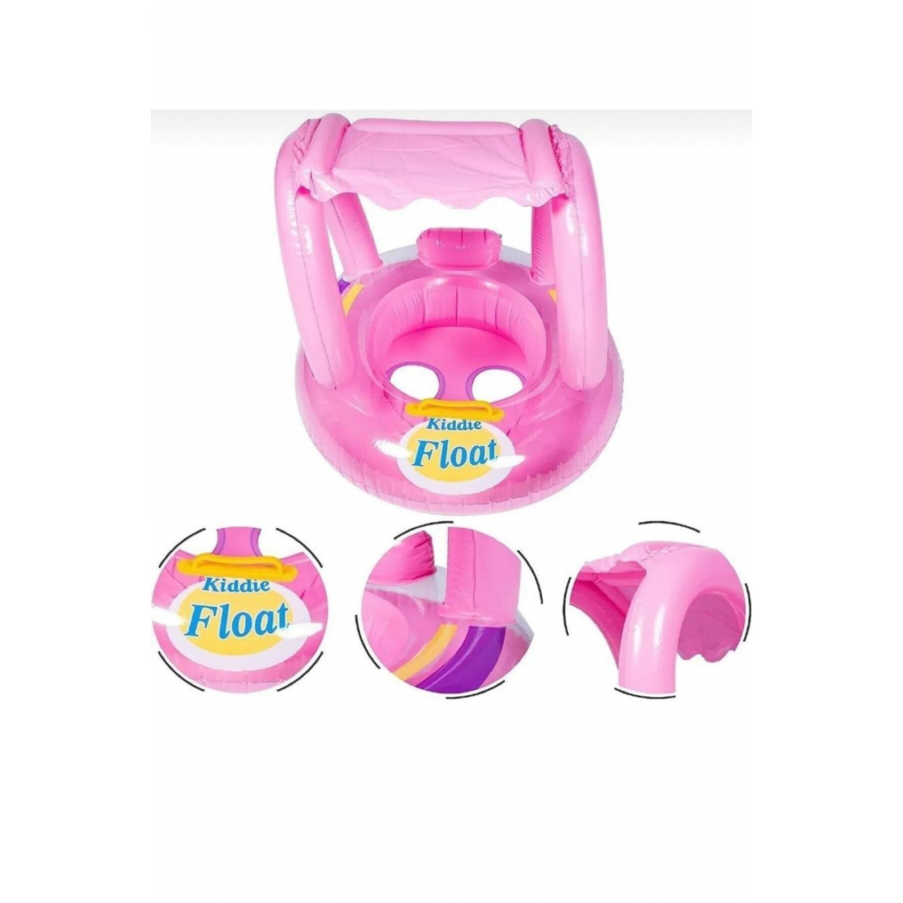 Şişme Gölgelikli Bebe Flotörü Bebek Simiti
