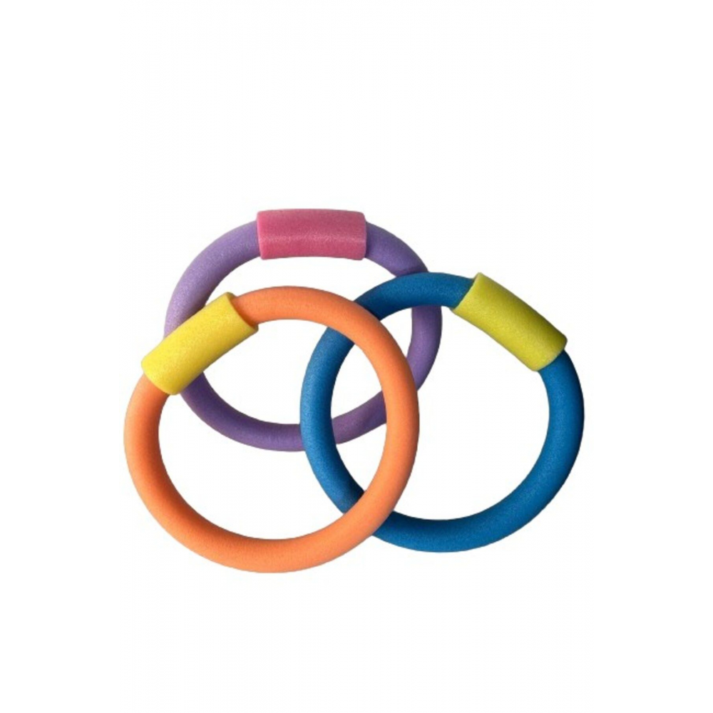 3 Adet Kilitli Kelepçeli Deniz Ve Havuz Makarnası, 3 Adet Makarna 3 Adet Kilit