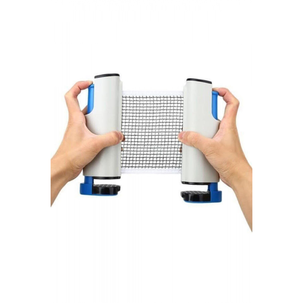 Portatif Katlanabilir Masa Tenis Seti Raket Ve File Sehpa Üzeri Masa Tenis Filesi Ve Raket Seti