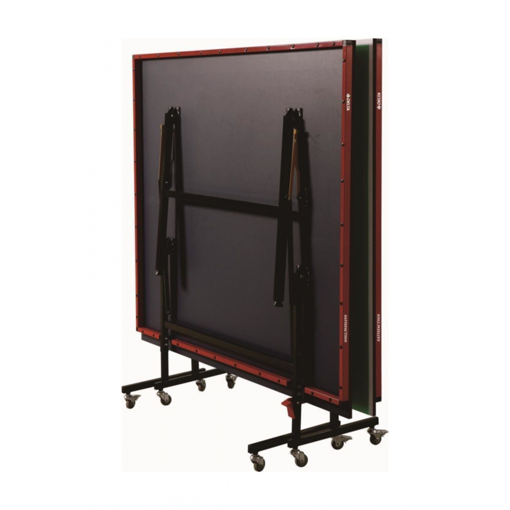 Satisfaction 16 mm Deluxe Katlanabilir Yeşil Masa Tenisi Masası + Ağ-Demir + 2 Raket + 3 Top