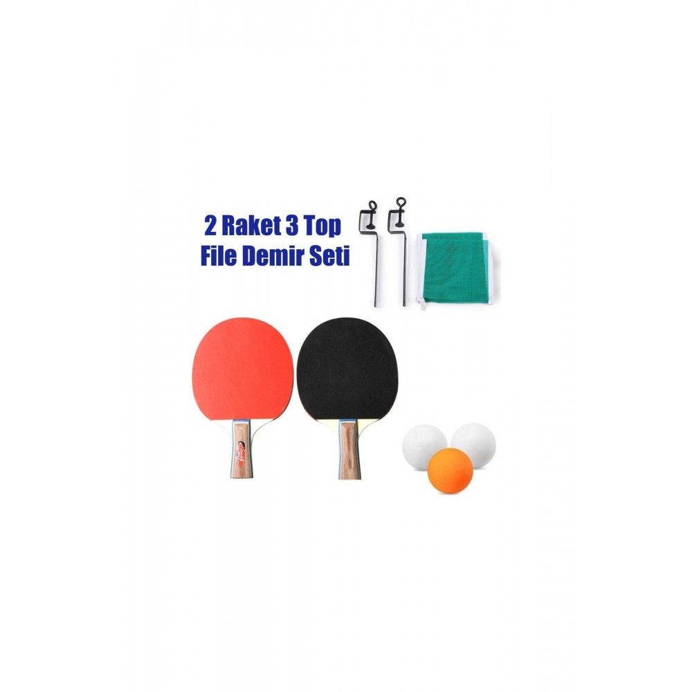 Masa Tenis Seti 2 Raket 3 Top Ve File