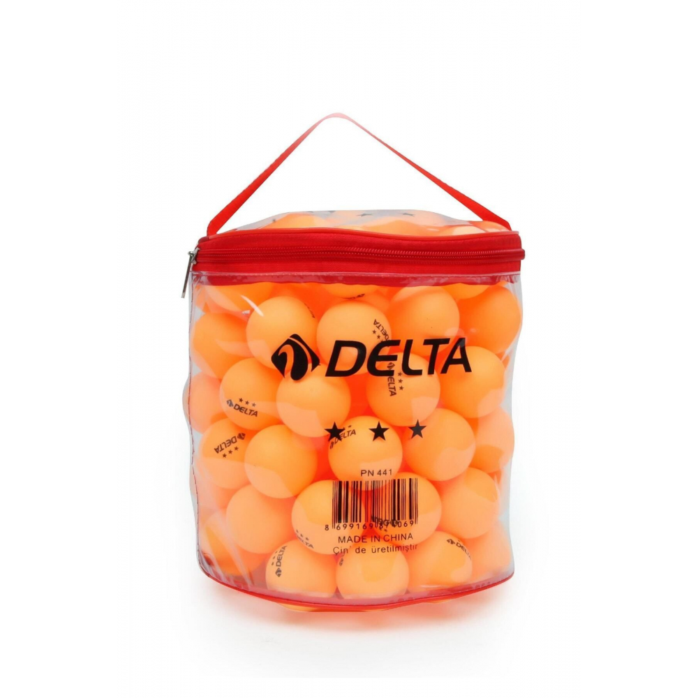 Çantalı 100 adet Turuncu Masa Tenisi Topu (Pinpon Topu)