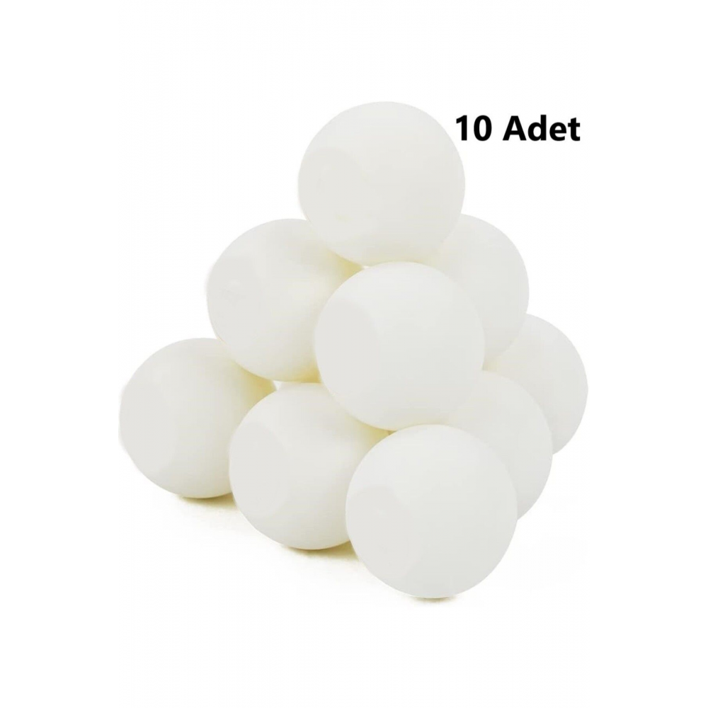 Pinpon Topu Beyaz 10 Adet Masa Tenisi Topu