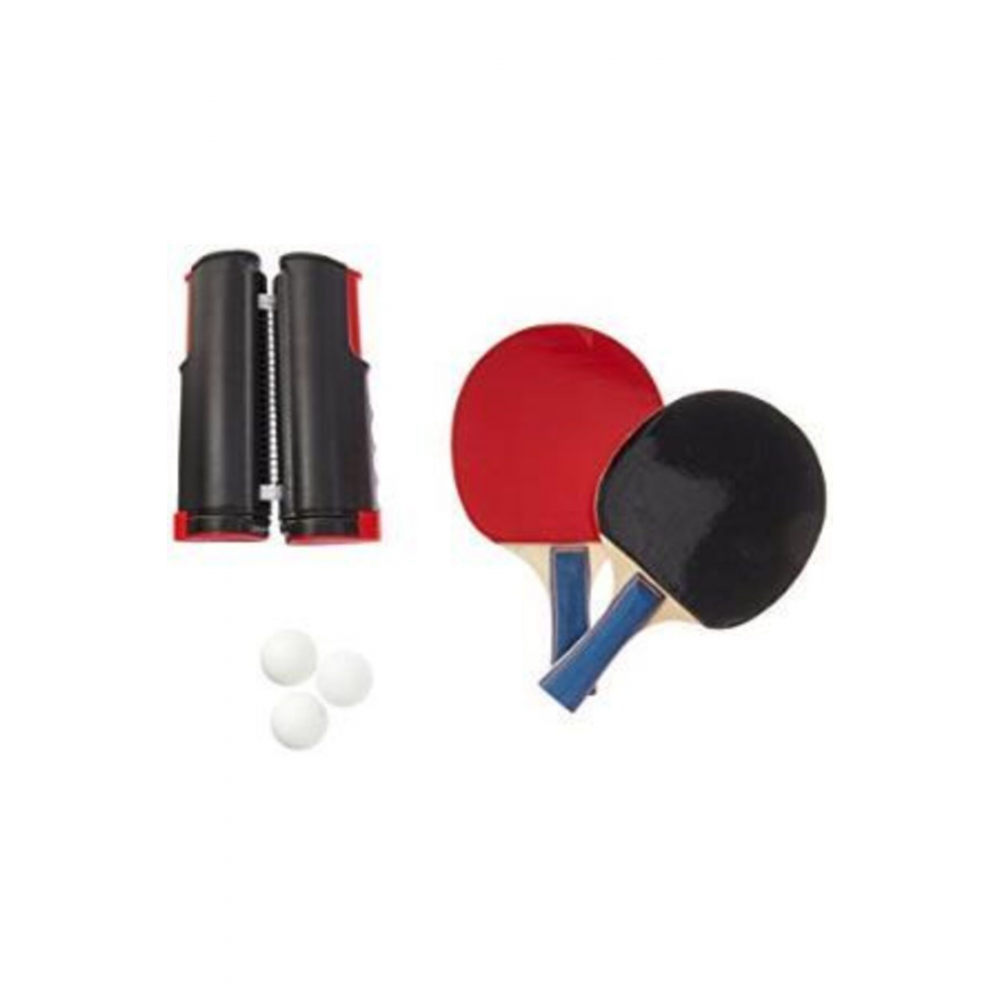Açılır Kapanır Ayarlı Masa Tenisi File 2 Raket 3 Top Set