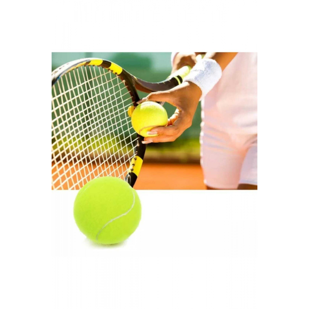 2 Adet Sarı Tenis Topu Antrenman Tenis Topu
