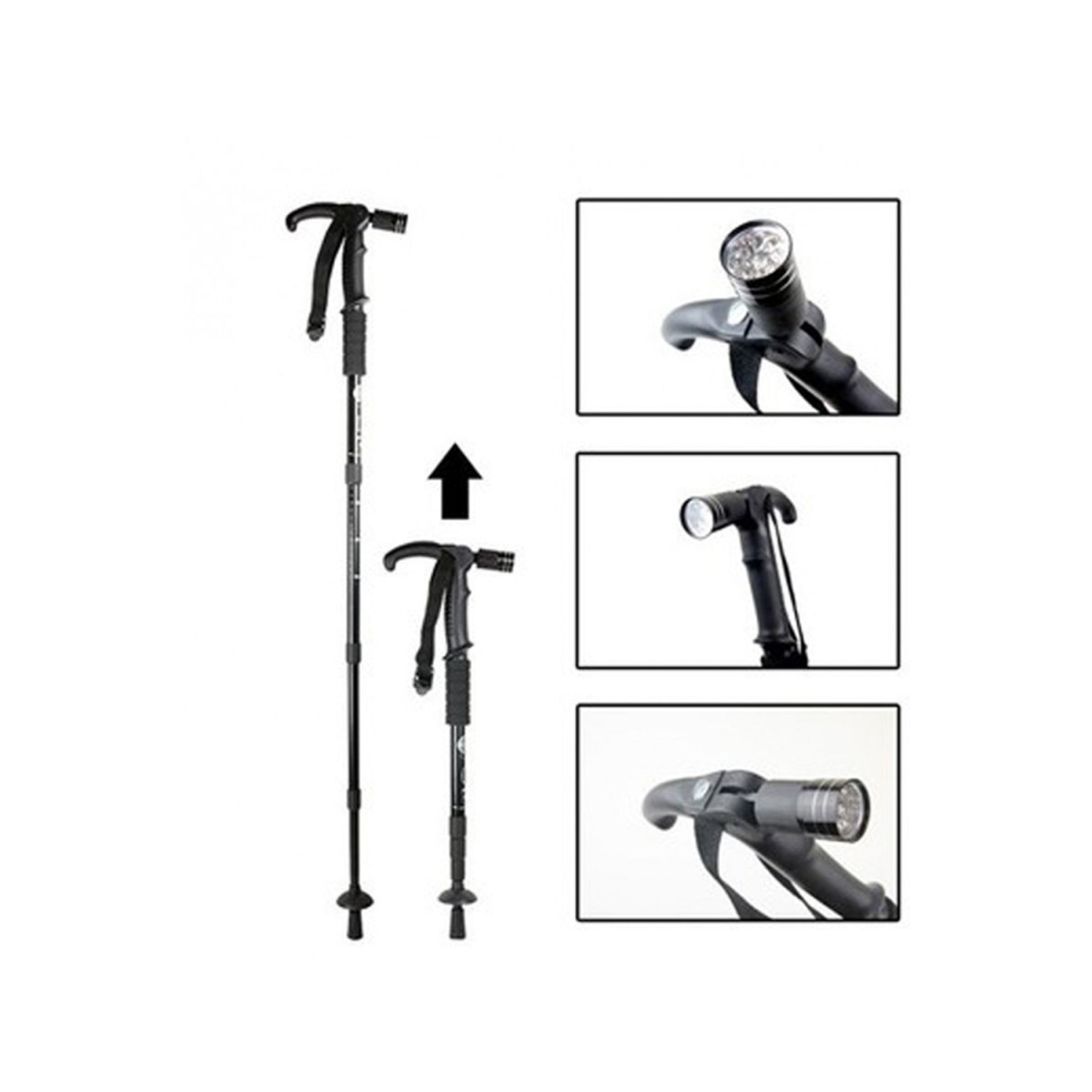 Boya Göre Ayarlı Işıklı Yürüyüş Bastonu Wt-002