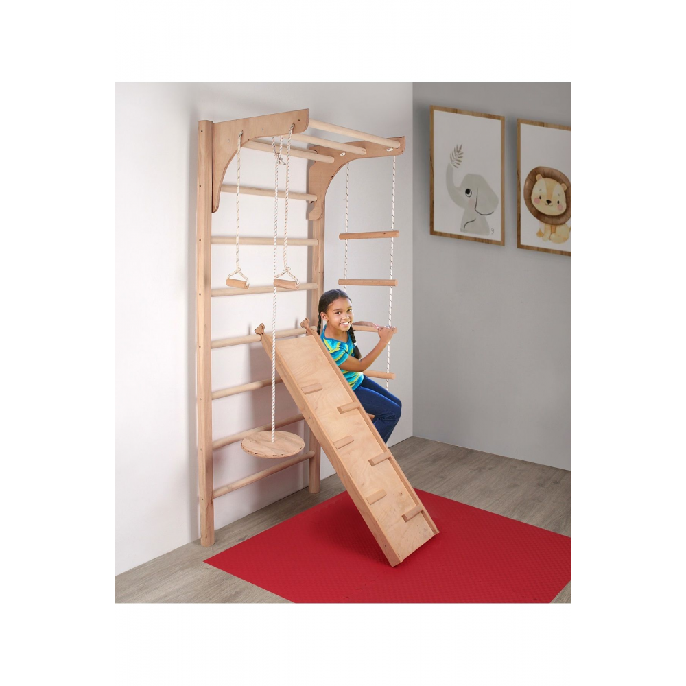 Baby Marine Isveç Tırmanma Duvarı - Tırmanma Ve Egzersiz Merdiveni - 3'lü Set