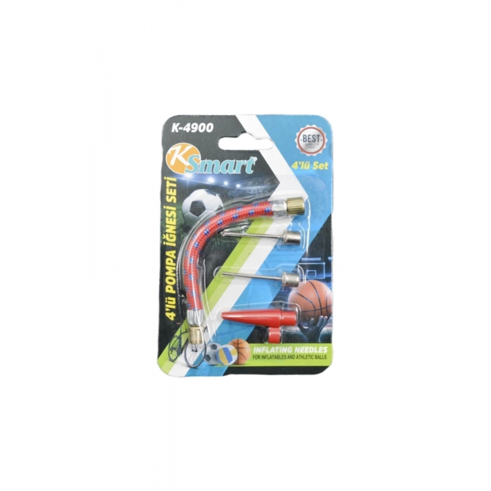 4 Lü Pompa Iğnesi Bisiklet Ve Top Şişirme Iğnesi K-4900 Gkh
