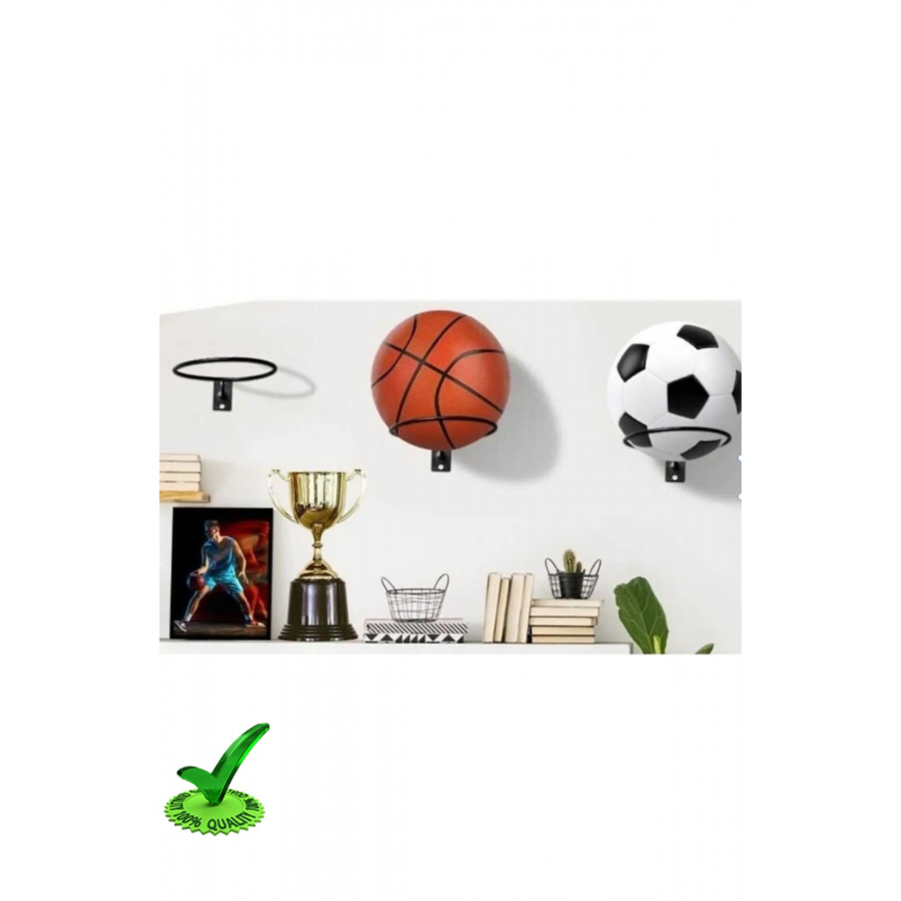Basketbol Futbol Motosiklet Kaskı Çiçek Saksısı Duvar Rafı Top Tutucu Raf