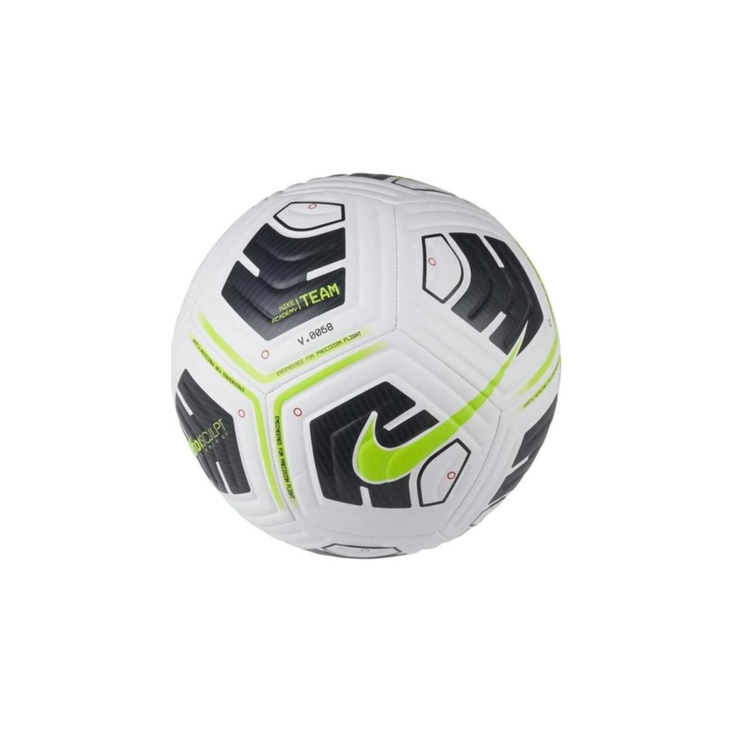 Cu8047 Nk Academy Team Futbol Topu Siyah-neon Yeşil