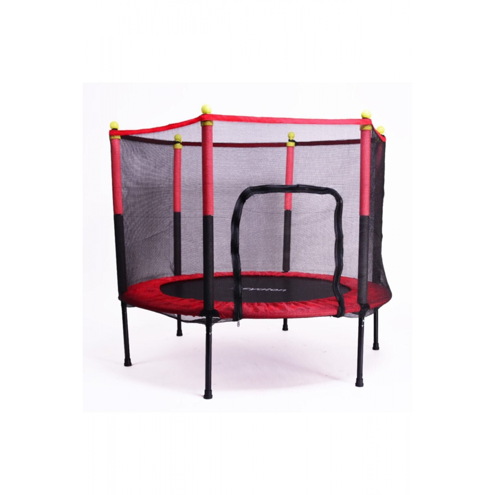 Fileli Büyük Boy Trambolin 140 Cm Çap Kırmızı