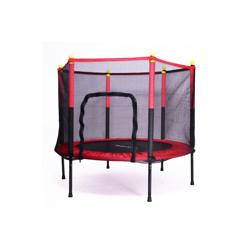 Fileli Büyük Boy Trambolin 140 Cm Çap Kırmızı