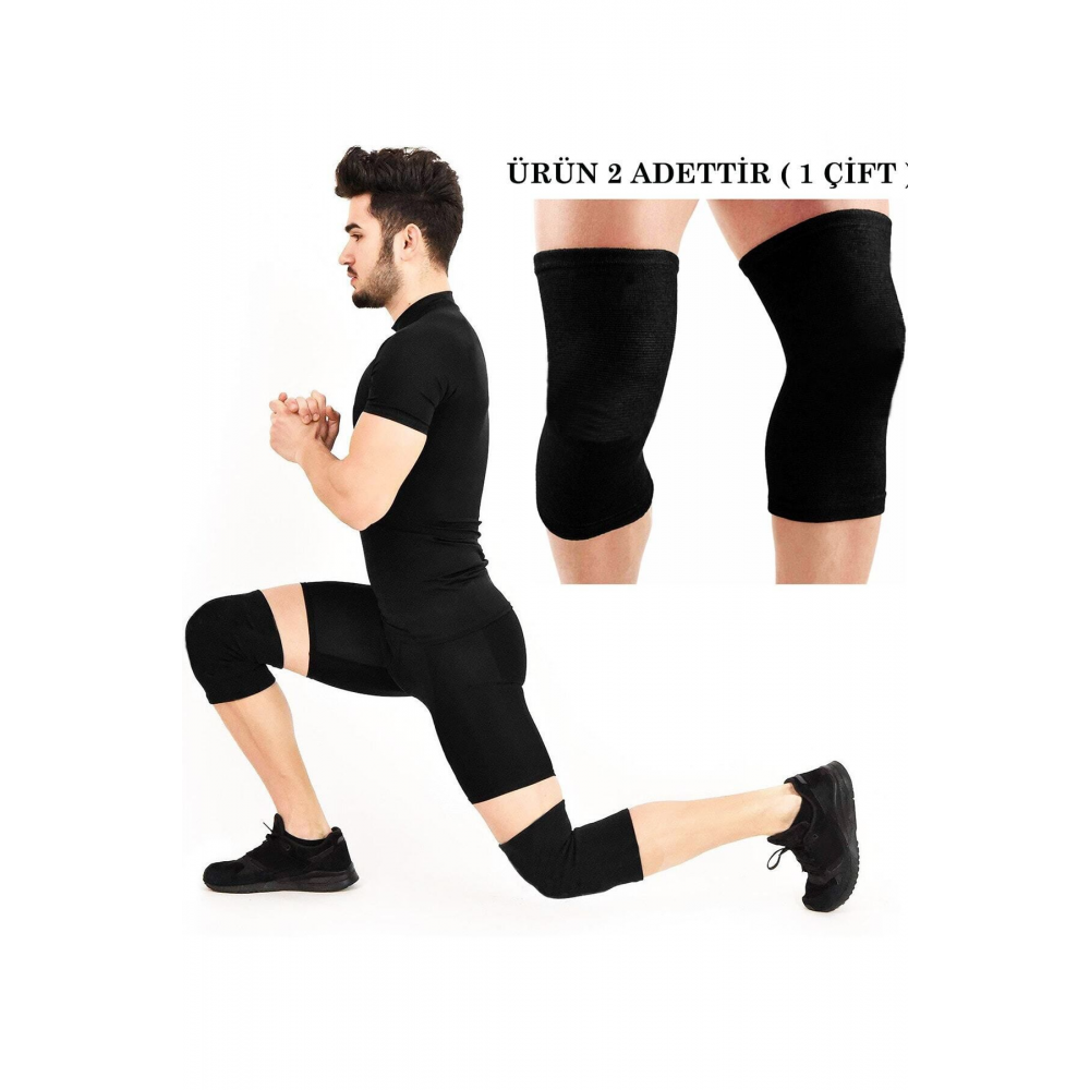 2'li Fitness Spor Dizlik, Ortopedik Antrenman Dizliği , Knee Sleeve Unisex Koşu Dizliği Spor Dizliği