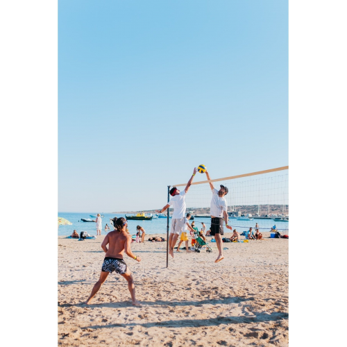 Şişik Voleybol Topu Ve Plaj Voleybol Filesi_deri 5 Numara Top Ve 9 Metre Voleybol Filesi Beraber