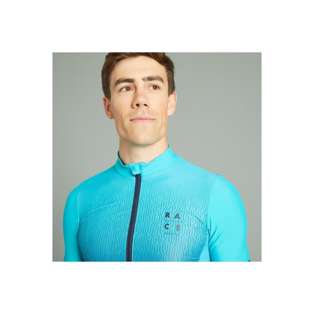 Erkek Kısa Kollu Dağ Bisikleti Forması - Turkuaz - Race 720