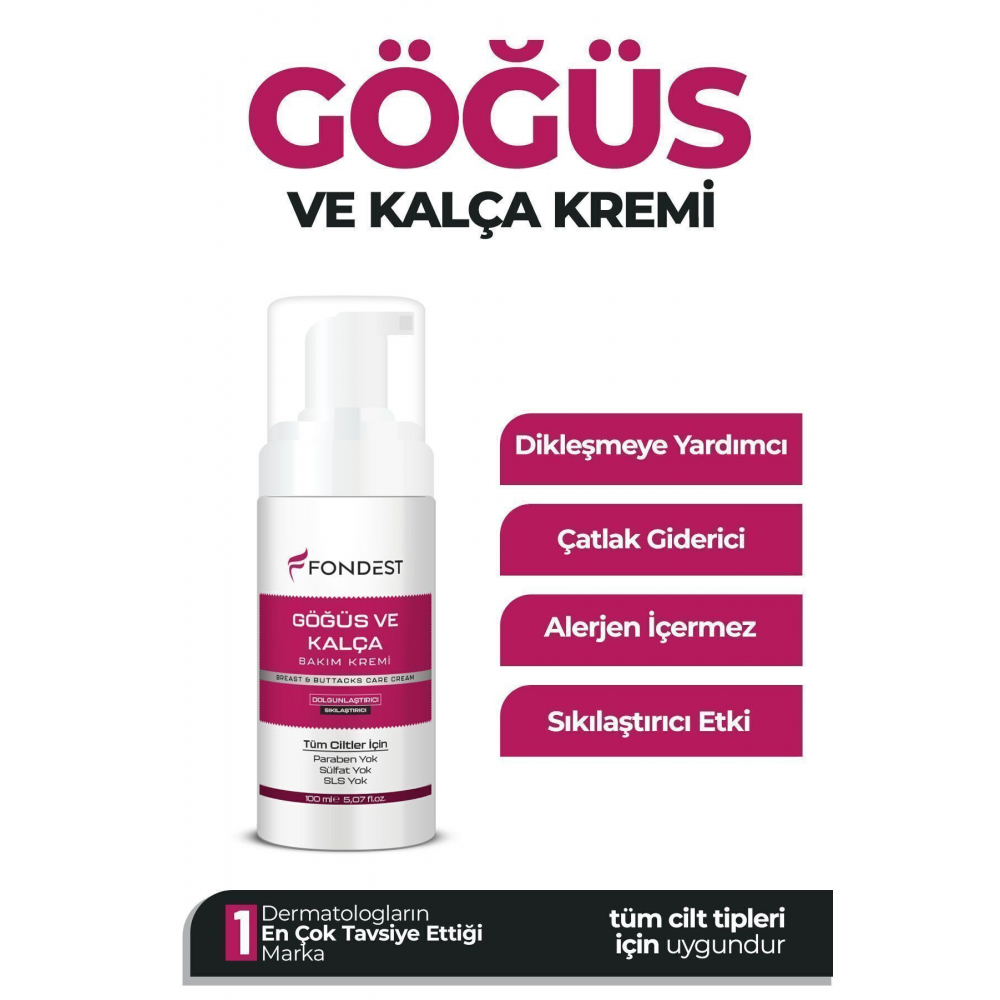 Gögüs Dikleştirici & Dolgunlaştırcı Çatlak Giderici Bakım Kremi 100 ml