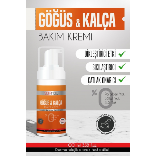 Göğüs Ve Kalça Dikleştirici & Dolgunlaştırıcı Sıkılaştırıcı Bakım Kremi 100 ml