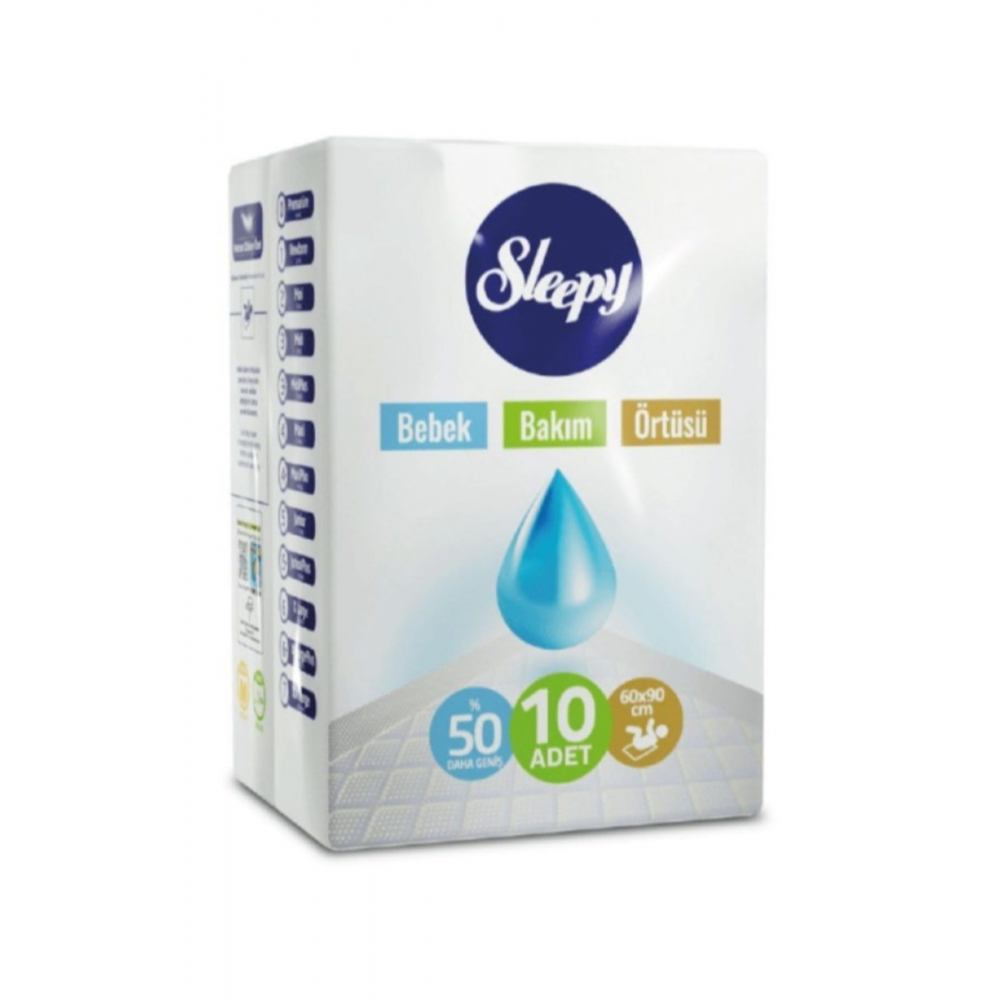 Bebek Bakım Örtüsü 60x90 Cm 10 Lu