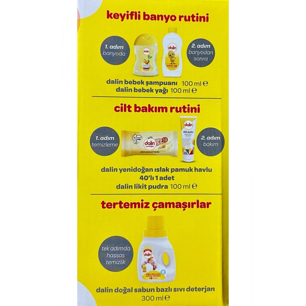 Yenidoğan Bebek Bakım Seti Yenilenmiş Paketi Ile Likitpud.,yağ,şampuan,deterjan,ıslakmendil