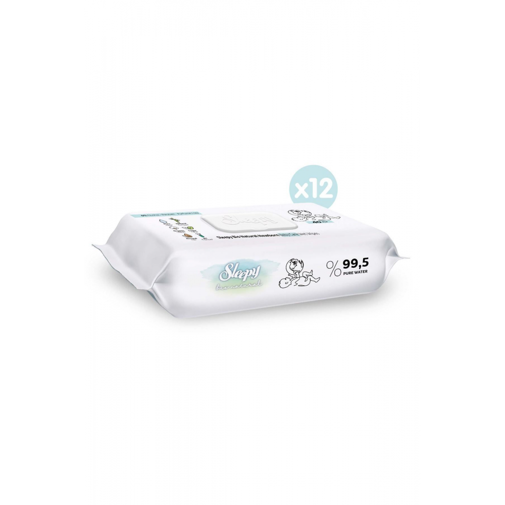 Bio Natural Yenidoğan Islak Bebek Bakım Havlusu 12x40 (480 YAPRAK)