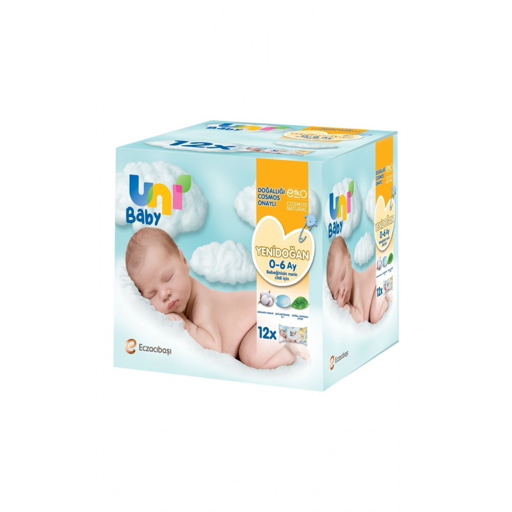 Yenidoğan Islak Mendil 12'li 480 Yaprak