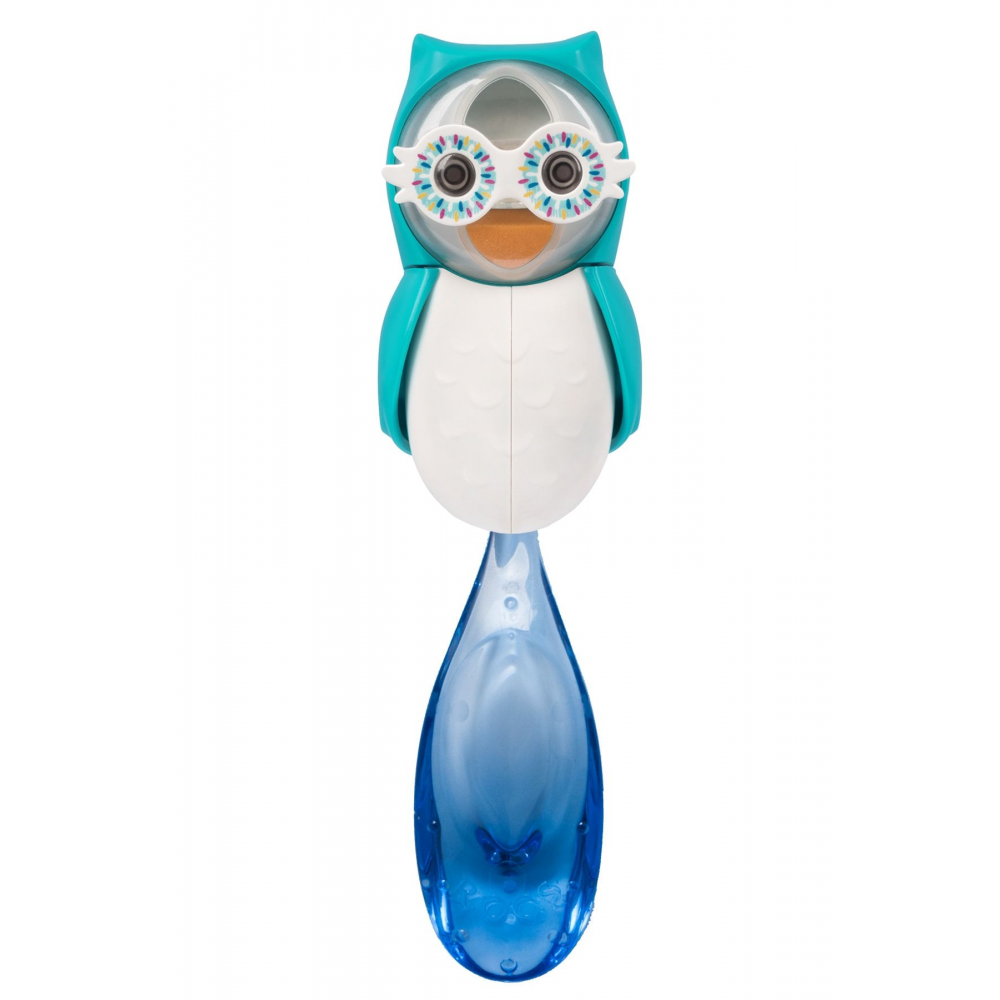 Baby 0-3 Yaş Diş Fırçası Ve Flipper Baykuş Hijyenik Saklama Kabı Seti - Mavi Baykuş Figürü