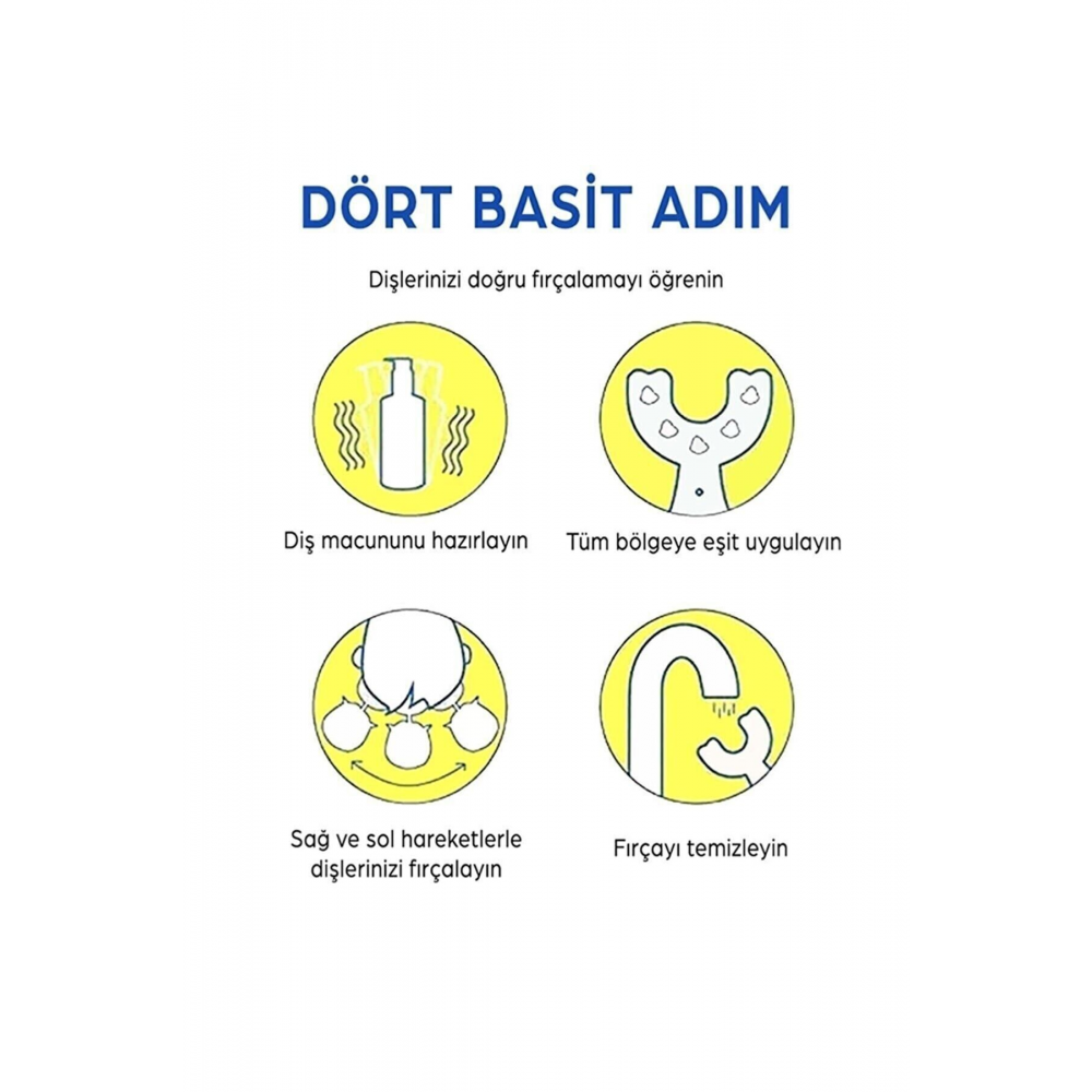 U Şeklinde Pratik Çocuk Diş Fırçası 6-12 Yaş Black-pink