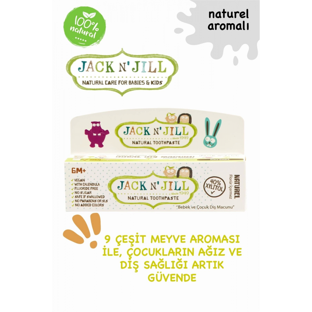 Jack N' Jill Doğal Diş Macunu Aromasız