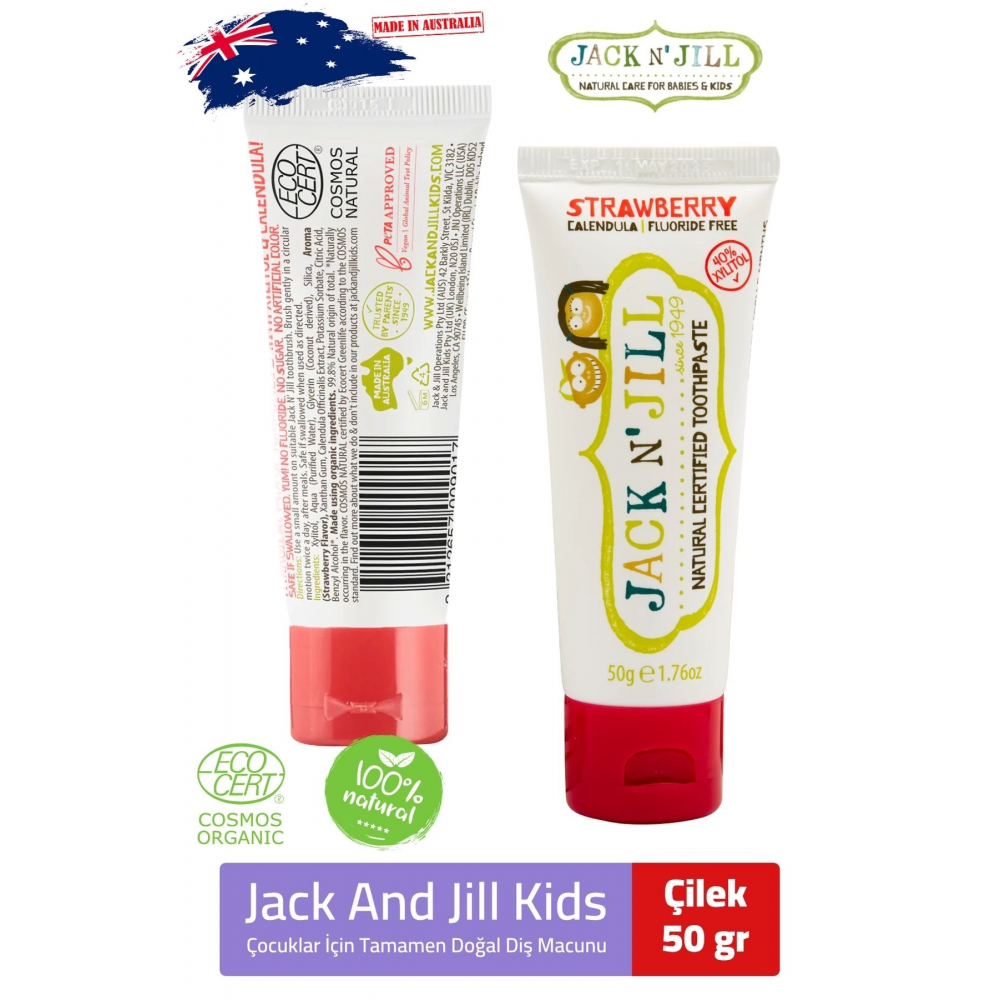 Jack N' Jill Doğal Diş Macunu Çilek 50 gr 1 Adet